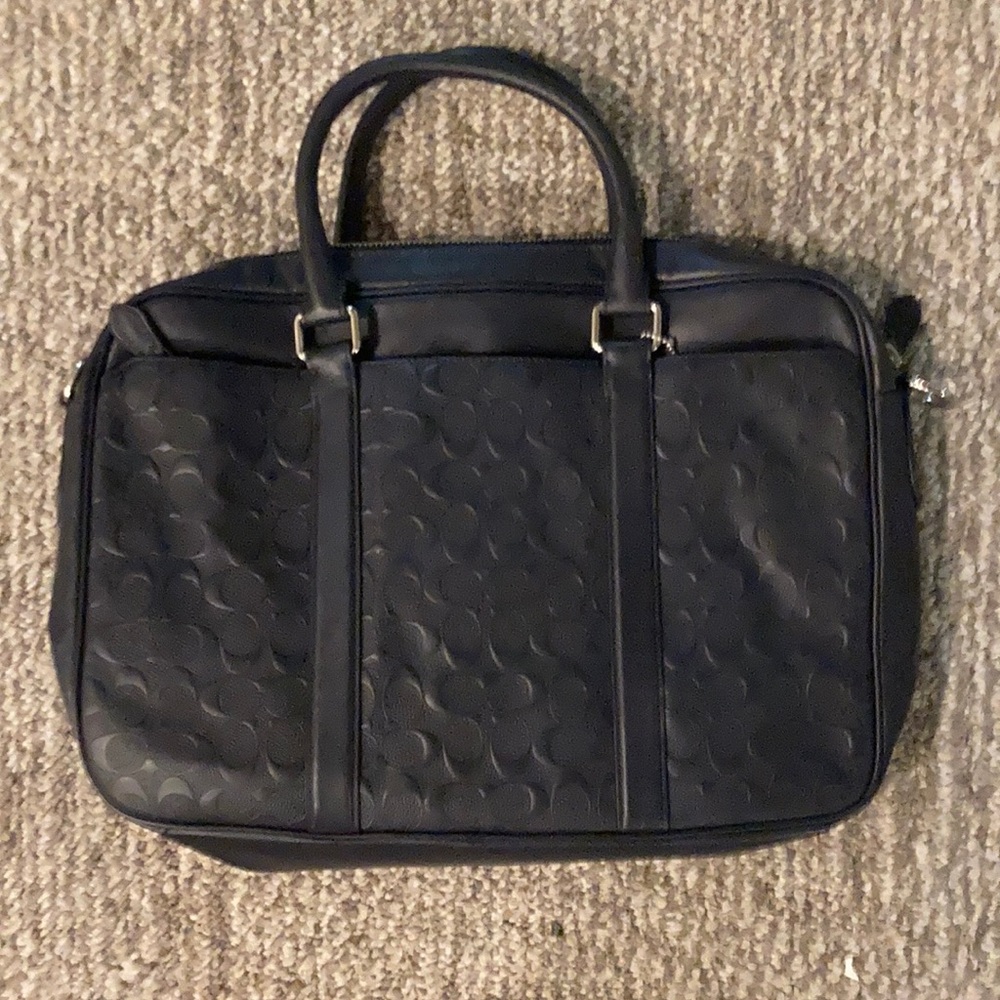 Coach bag   Like new navy blue men’s bag